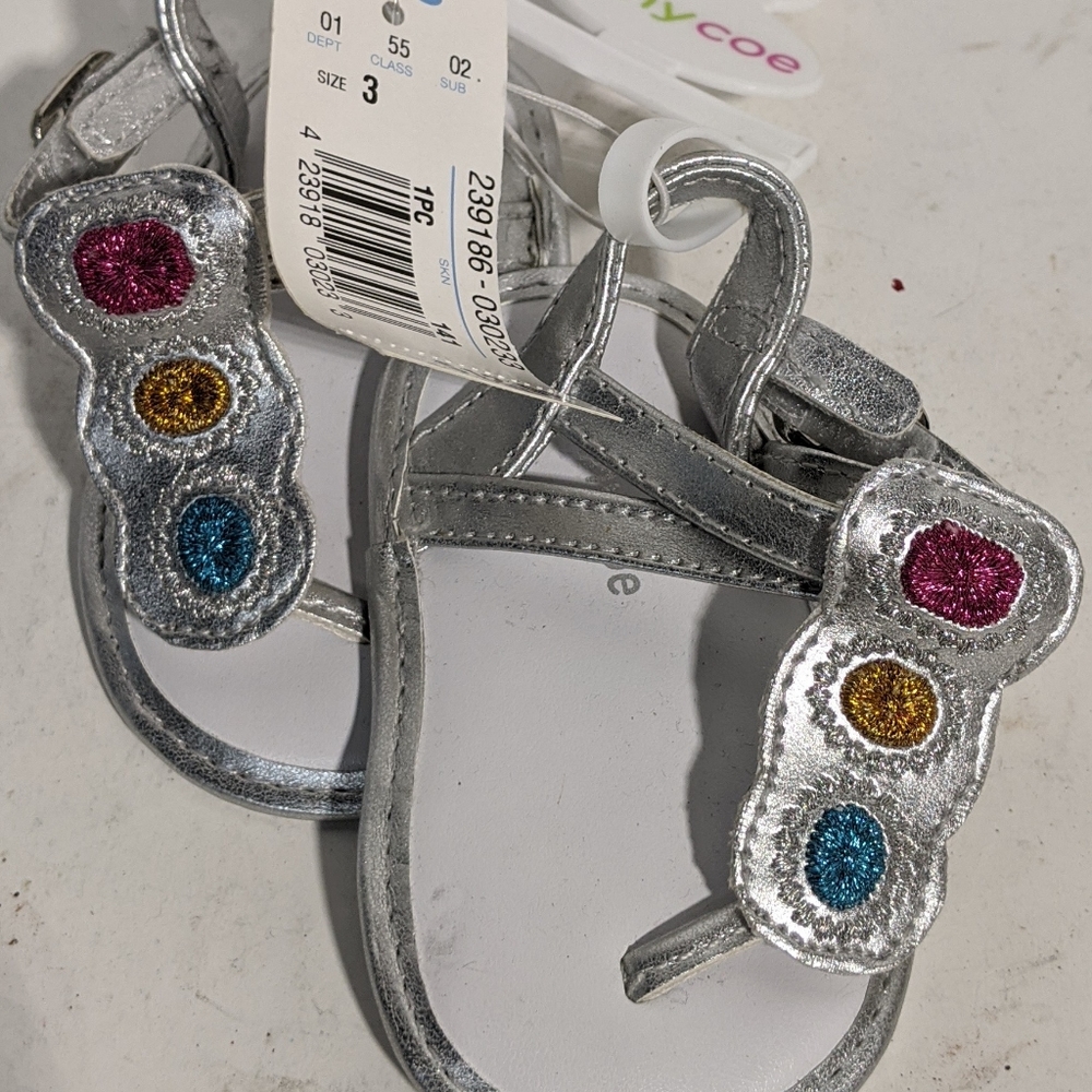 Adorable Baby Sandals, Size 3T, New!